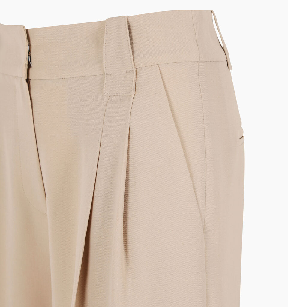 Light beige wide leg trousers  - sisley k pantaloni regular - Beige | Sisley K image number 3